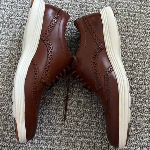 Cole Haan Grand OS Wingtip Oxford Shoes Sneakers Woodbury Brown Leather Men 7.5 main image 6